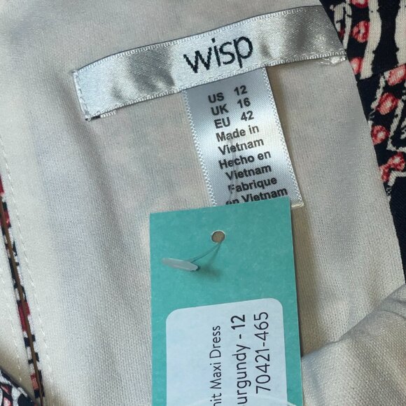 NWT WISP Genesis Cold Shoulder Knit Maxi Dress Woman Sz 12 - Picture 6 of 7